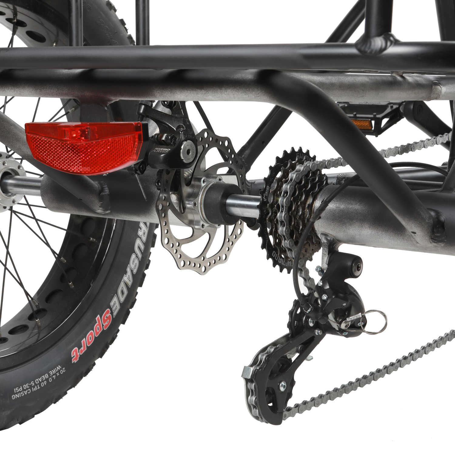 Трехколесный электрический грузовой велосипед FAT Tire